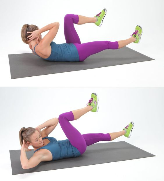 Bicycle crunches