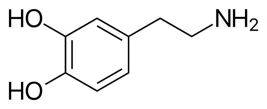 The chemical formula of dopamine